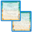 Load image into Gallery viewer, Kid's Name Tracing Board | Dry Erase Letter Tracing | Reusable Name Tracing Board | Letter Tracing Board | Personalized | Day At The Beach Theme