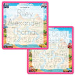 Load image into Gallery viewer, Kid's Name Tracing Board | Dry Erase Letter Tracing | Reusable Name Tracing Board | Letter Tracing Board | Personalized | Car Friends Theme