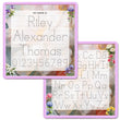 Load image into Gallery viewer, Kid's Name Tracing Board | Dry Erase Letter Tracing | Reusable Name Tracing Board | Letter Tracing Board | Personalized | Flowers Theme