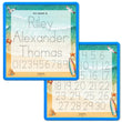 Load image into Gallery viewer, Kid's Name Tracing Board | Dry Erase Letter Tracing | Reusable Name Tracing Board | Letter Tracing Board | Personalized | Day At The Beach Theme