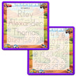 Load image into Gallery viewer, Kid's Name Tracing Board | Dry Erase Letter Tracing | Reusable Name Tracing Board | Letter Tracing Board | Personalized | Cars Theme