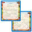 Load image into Gallery viewer, Kid's Name Tracing Board | Dry Erase Letter Tracing | Reusable Name Tracing Board | Letter Tracing Board | Personalized | Cars Theme