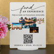 Load image into Gallery viewer, Elation Factory Co Custom Fund Our Experience Tropical Honeymoon (Honeyfund) Fund Acrylic Sign, QR Code Cash Gift Sign, Wedding Gift Sign, Acrylic Wedding Sign