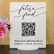 Load image into Gallery viewer, Elation Factory Co Custom Future Fund (Honeyfund) Fund Acrylic Sign, QR Code Cash Gift Sign, Wedding Gift Sign, Acrylic Wedding Sign