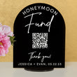 Load image into Gallery viewer, Elation Factory Co Custom Honeymoon (Honeyfund) Fund Acrylic Sign, QR Code Cash Gift Sign, Wedding Gift Sign, Acrylic Wedding Sign