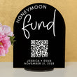 Load image into Gallery viewer, Elation Factory Co Custom Honeymoon (Honeyfund) Fund Acrylic Sign, QR Code Cash Gift Sign, Wedding Gift Sign, Acrylic Wedding Sign