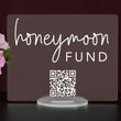Load image into Gallery viewer, Elation Factory Co Custom Honeymoon (Honeyfund) Fund Acrylic Sign, QR Code Cash Gift Sign, Wedding Gift Sign, Acrylic Wedding Sign