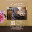 Load image into Gallery viewer, Elation Factory Co Custom Photo Honeymoon (Honeyfund) Fund Acrylic Sign, QR Code Cash Gift Sign, Wedding Gift Sign, Acrylic Wedding Sign