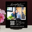 Load image into Gallery viewer, Elation Factory Co Custom Photo Honeymoon (Honeyfund) Fund Acrylic Sign, QR Code Cash Gift Sign, Wedding Gift Sign, Acrylic Wedding Sign