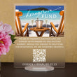 Load image into Gallery viewer, Elation Factory Co Custom Tropical Beach Honeymoon (Honeyfund) Fund Acrylic Sign, QR Code Cash Gift Sign, Wedding Gift Sign, Acrylic Wedding Sign