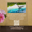 Load image into Gallery viewer, Elation Factory Co Custom Tropical Beach Honeymoon (Honeyfund) Fund Acrylic Sign, QR Code Cash Gift Sign, Wedding Gift Sign, Acrylic Wedding Sign