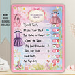 Load image into Gallery viewer, Elation Factory Co Toys & Games > Toys > Learning & School Kids Routine Chart | Chore Chart for Kids | Daily Checklist | Kids Daily Tasks | Daily Routine | Dry-Erase | Personalized | Ballet Theme