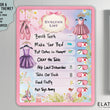 Load image into Gallery viewer, Elation Factory Co Toys & Games > Toys > Learning & School Kids Routine Chart | Chore Chart for Kids | Daily Checklist | Kids Daily Tasks | Daily Routine | Dry-Erase | Personalized | Ballet Theme