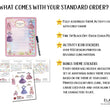 Load image into Gallery viewer, Elation Factory Co Toys & Games > Toys > Learning & School Kids Routine Chart | Chore Chart for Kids | Daily Checklist | Kids Daily Tasks | Daily Routine | Dry-Erase | Personalized | Ballet Theme