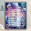 Load image into Gallery viewer, Elation Factory Co Toys & Games > Toys > Learning & School Kids Routine Chart | Chore Chart for Kids | Daily Checklist | Kids Daily Tasks | Daily Routine | Dry-Erase | Personalized | Deep Space Theme