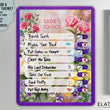 Load image into Gallery viewer, Elation Factory Co Toys & Games > Toys > Learning & School Kids Routine Chart | Chore Chart for Kids | Daily Checklist | Kids Daily Tasks | Daily Routine | Dry-Erase | Personalized | Flower Theme