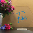 Load image into Gallery viewer, Elation Factory Co Weddings > Decorations > Serving & Dining > Table Décor > Table Numbers Custom Color - Hexagon Table numbers with stand, clear acrylic wedding table number, Wedding Table Decor, Plexiglass Table Numbe