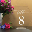 Load image into Gallery viewer, Elation Factory Co Weddings > Decorations > Serving & Dining > Table Décor > Table Numbers Hexagon Table Numbers with stand