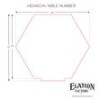 Load image into Gallery viewer, Elation Factory Co Weddings > Decorations > Serving & Dining > Table Décor > Table Numbers Hexagon Table Numbers with stand