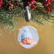 Load image into Gallery viewer, Elation Factory Co Custom Baby's First Christmas, Clear Acrylic Wedding Christmas Ornament, Couples Gift, Engagement or Wedding Gift