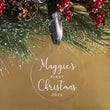 Load image into Gallery viewer, Elation Factory Co Custom Baby's First Christmas Ornament, Personalized Clear Acrylic Wedding Christmas Ornament, Baby Gift, Modern Holiday Decor
