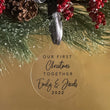 Load image into Gallery viewer, Elation Factory Co Custom Mr. and Mrs. First Christmas Christmas Ornament, Clear Acrylic Wedding Christmas Ornament, Wedding Gift, Modern Holiday Decor