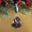 Load image into Gallery viewer, Elation Factory Co Custom Pet Christmas Ornament, Clear Acrylic Holiday Dog / Cat Decoration, Modern Holiday Decor Active
