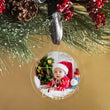 Load image into Gallery viewer, Elation Factory Co Custom Photo Christmas, Clear Acrylic Wedding Christmas Ornament, Couples Gift, Engagement or Wedding Gift