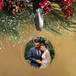 Load image into Gallery viewer, Elation Factory Co Custom Photo First Christmas Together, Clear Acrylic Wedding Christmas Ornament, Couples Gift, Engagement or Wedding Gift