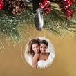 Load image into Gallery viewer, Elation Factory Co Custom Photo First Christmas Together, Clear Acrylic Wedding Christmas Ornament, Couples Gift, Engagement or Wedding Gift