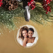 Load image into Gallery viewer, Elation Factory Co Custom Photo First Christmas Together, Clear Acrylic Wedding Christmas Ornament, Couples Gift, Engagement or Wedding Gift