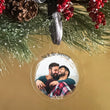 Load image into Gallery viewer, Elation Factory Co Custom Photo First Christmas Together, Clear Acrylic Wedding Christmas Ornament, Couples Gift, Engagement or Wedding Gift