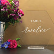 Load image into Gallery viewer, Elation Factory Co Weddings > Decorations > Serving & Dining > Table Décor > Table Numbers Hexagon Table Numbers with stand