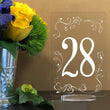 Load image into Gallery viewer, Elation Factory Co Weddings > Decorations > Serving & Dining > Table Décor > Table Numbers Rectangle Table Numbers with stand