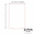 Load image into Gallery viewer, Elation Factory Co Weddings > Decorations > Serving & Dining > Table Décor > Table Numbers REORDER - 4x6, Square, Round or Hexagon Table Numbers with Stands - "Previous Purchase Required"