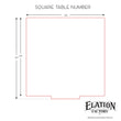 Load image into Gallery viewer, Elation Factory Co Weddings > Decorations > Serving & Dining > Table Décor > Table Numbers REORDER - 4x6, Square, Round or Hexagon Table Numbers with Stands - "Previous Purchase Required"