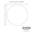 Load image into Gallery viewer, Elation Factory Co Weddings > Decorations > Serving & Dining > Table Décor > Table Numbers Round Table Numbers with stand