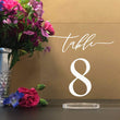 Load image into Gallery viewer, Elation Factory Co Weddings > Decorations > Serving & Dining > Table Décor > Table Numbers Square Table Numbers with stand
