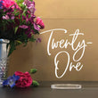 Load image into Gallery viewer, Elation Factory Co Weddings > Decorations > Serving & Dining > Table Décor > Table Numbers Square Table Numbers with stand