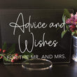 Load image into Gallery viewer, Elation Factory Co Weddings > Decorations > Signs Advise and Wishes for the Mr & Mrs. - Acrylic Sign