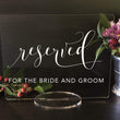 Load image into Gallery viewer, Elation Factory Co Weddings > Decorations > Signs Custom Reserved Acrylic Wedding Sign