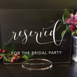 Load image into Gallery viewer, Elation Factory Co Weddings > Decorations > Signs Custom Reserved Acrylic Wedding Sign