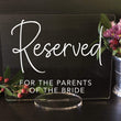 Load image into Gallery viewer, Elation Factory Co Weddings > Decorations > Signs Custom Reserved Acrylic Wedding Sign