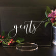 Load image into Gallery viewer, Elation Factory Co Weddings > Decorations > Signs Gents Restroom Sign - Wedding or Event Acrylic Sign