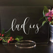 Load image into Gallery viewer, Elation Factory Co Weddings > Decorations > Signs Ladies Restroom Sign - Wedding or Event Acrylic Sign