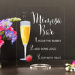 Load image into Gallery viewer, Elation Factory Co Weddings > Decorations > Signs Mimosa with Raspberries Bar, Open Bar Wedding Bar Menu Sign and Cocktail Bar Sign for wedding and special events.