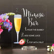 Load image into Gallery viewer, Elation Factory Co Weddings > Decorations > Signs Mimosa with Strawberries Bar, Open Bar Wedding Bar Menu Sign and Cocktail Bar Sign for wedding and special events.