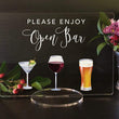 Load image into Gallery viewer, Elation Factory Co Weddings > Decorations > Signs Please Enjoy Wine, Beer and Spirits - Open Bar Sign - Open Bar for Wedding, Bar Menu Sign, Wedding Open Bar - Wine - Beer Acrylic Wedding Sign