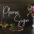 Load image into Gallery viewer, Elation Factory Co Weddings > Decorations > Signs Please Sign - Acrylic Wedding, Shower or Party Sign