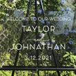 Load image into Gallery viewer, Elation Factory Co Weddings > Decorations > Signs Semi-Custom Wedding Welcome Sign, Create your own Welcome Wedding Sign! Acrylic Wedding Sign